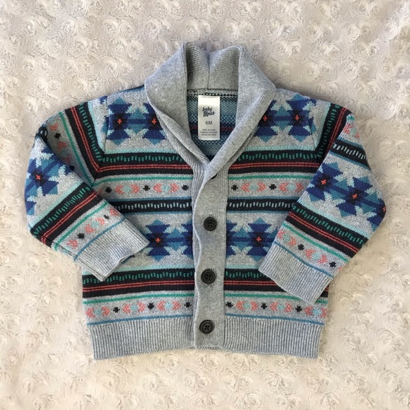 OshKosh B'gosh Other - Baby B’Gosh Cardigan Sweater Southwestern Gray